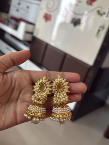 Heavy Golden Jumkas Pack Of 2
