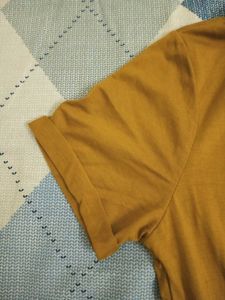 Casual mustard yellow dress