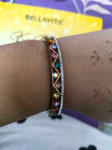 Stylish Rhinestone Bracelets-set Of 3