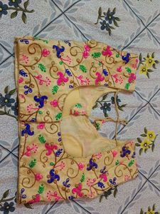 Back Open , Padded Sleeveless Blouse For Occasion