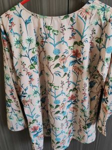 Floral Print 3/4 Sleeve Top