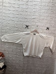 White Long Sleeve Knit Sweater🌷‼️