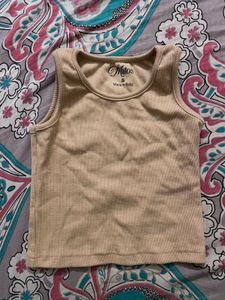 Cute Beige Tank Top
