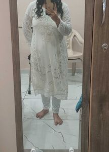 Pakistani White Dress