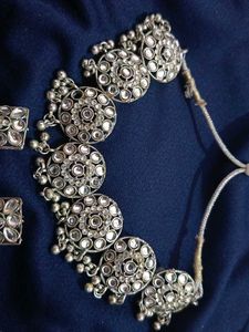 Stunning Silver Oxidised Jewellery Set