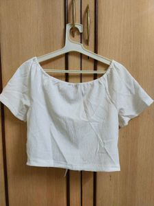 New White Crop Top