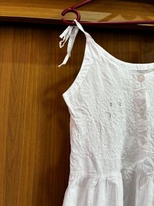 White Tiered Sundress