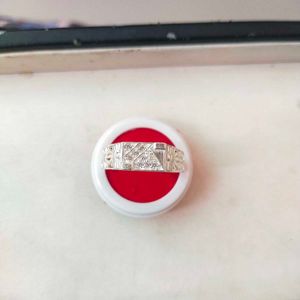 Pure Silver High Quality White CZ  Ring