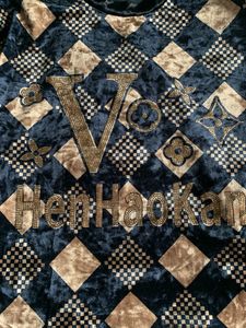 Velvet Patterned Sweater
