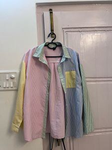SHEIN Multi color Striped shirt