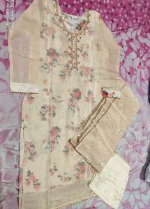 😍Beautiful Sequence Work Kurti Pant Dupatta Set🥰