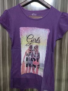 Purple Graphic Tee
