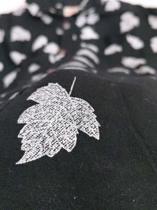 Short Sleeve Shirt ,Black and white