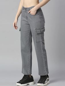 Grey Cargo Jeans