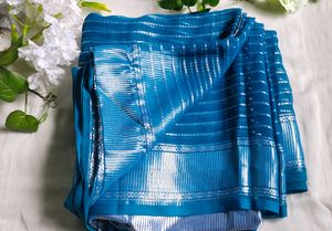 💙Beautiful Blue 💙 Chiffon Saree💙