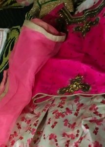 Pink Floral Anarkali Suit