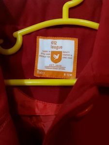 Maroon Coloured Baby girl Coat.