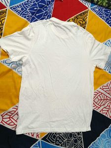 White Plain Tshirt For Men