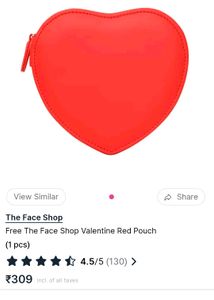 Red Heart Pouch