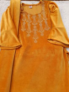Velvet Three Piece Suit Set