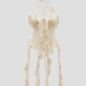 Ruffled Halter Top
