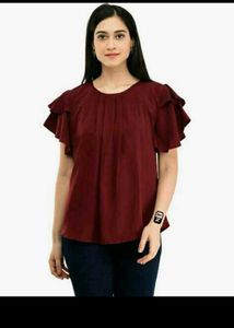 New Reyon Maroon Tshirt Tunics