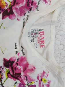 BARE DENIM Floral Print T-Shirt