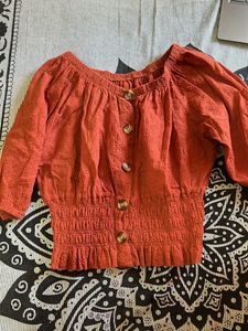Orange Crop Top