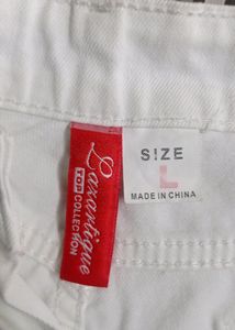 White Shorts For Waist 28-30