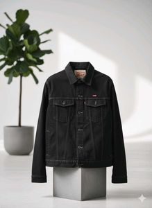 Levi's Black Denim Jacket Brand New