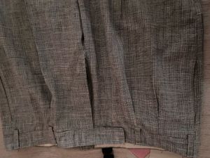 Gray Textured Pants