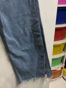 Wide Leg Denim Jeans High Waist