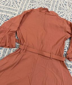 Vintage Pink Belted Dress