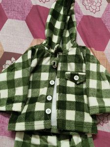 Cute Checkered Baby Outfit new only used once