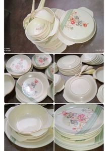 Fiver Plastic 6 Plate Bowl Dinner Set