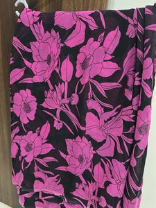 Floral Print saree no blouse