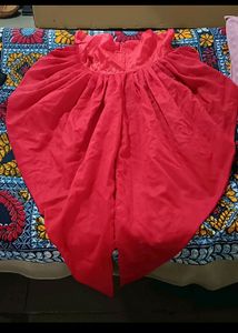 Black Kurti With Red Dhoti Pajama