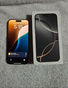 I phone 16 pro max natural titanium 1tb
