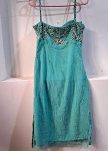 Beautiful Party Wear Dress Emblished With Stones