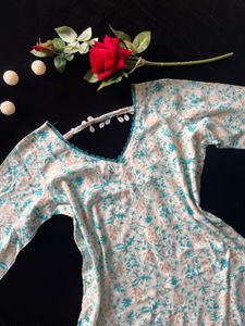 Floral Print Kurta