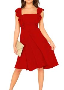 Illi London Women's A-line Red Party Dress❤