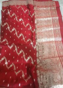 Red Banarasi Silk Saree