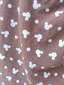 Printed Women Short With Brown Colour On It.