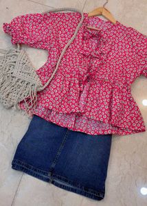 Flower Tie Top 💗