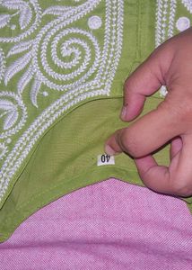 Green Embroidered Kurti