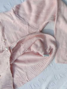 Shein Pearl Embellished Cardigan