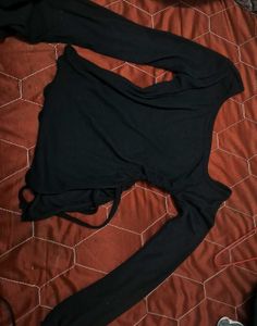 One-Shoulder Flared Sleeve Top