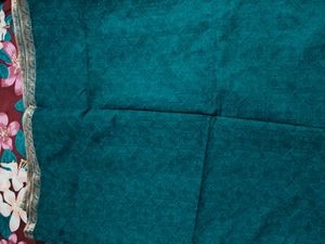 Teal saree