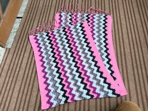 Pink Patterned Stole