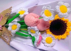 Crochet Flower Bouquet💐 - Handmade Gift 🎁